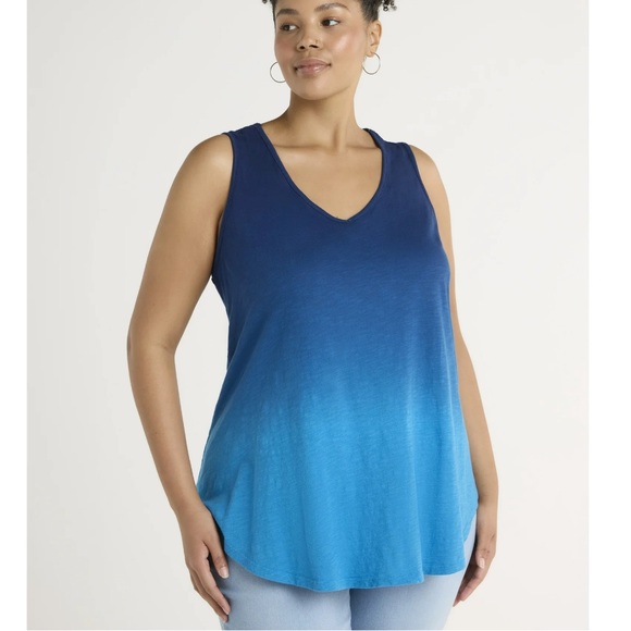 Terra & Sky Twist Back Tank 1X EUC - Picture 1 of 5